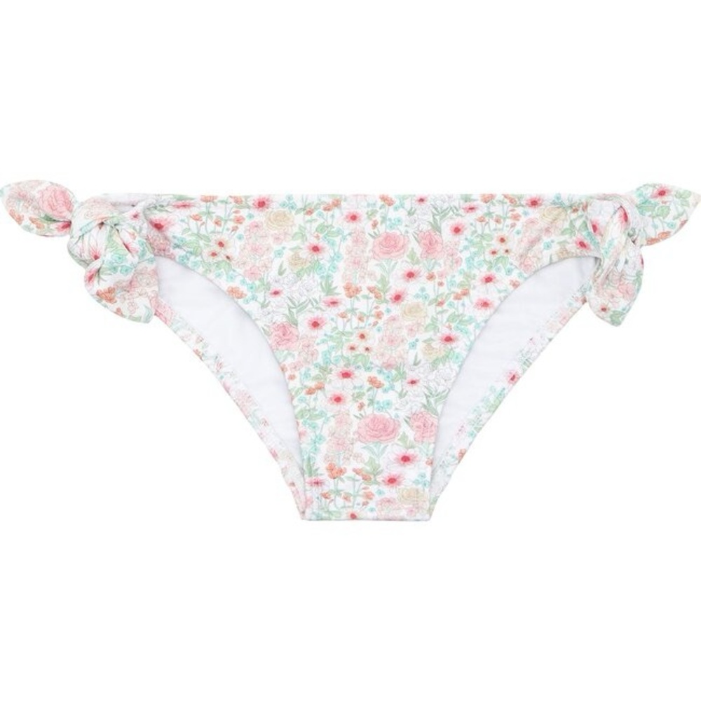 Minnow girls emerald floral tie knot bikini bottom - size 2T